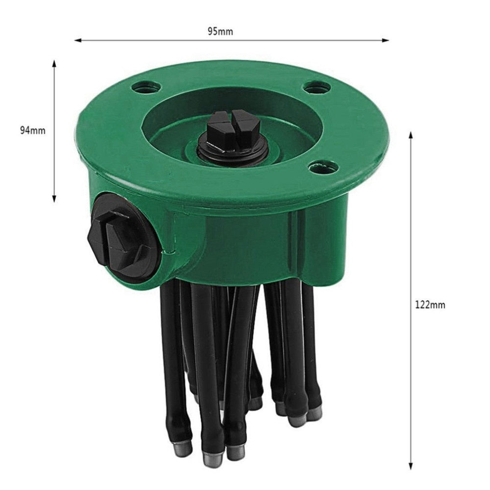 Aspersor multifunctional sprinkler 360 de grade cu 12 furtunuri flexibile, FOXMAG24®