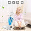 Aspirator 2 in 1, portabil, putere 600W, cu accesorii, filtru HEPA, control pe maner, indicator recipient colector plin, Compartiment scame detasabil, alb