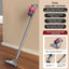 Aspirator 4-in-1, capacitate colectare 260ml, putere 100W, fara fir, cu aspiratie mare, filtru HEPA, gri/mov