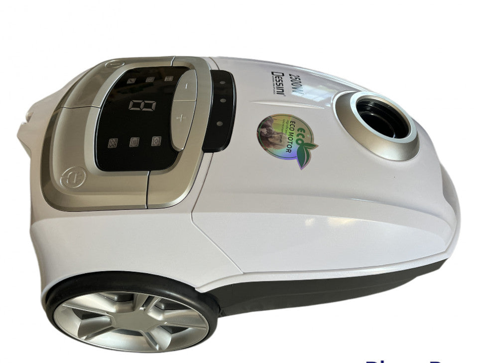 Aspirator DESSINI 2500 W, Silentios cu filtru de aer HEPA si LED Display, FOXMAG24