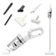 Aspirator fara fir, de mana, putere 120W, 2 moduri de utilizare, cu accesorii incluse, filtru HEPA, Wireless, alb