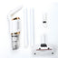 Aspirator fara fir, portabil, de mana, putere 120W, 2 moduri de utilizare, cu accesorii incluse, filtru HEPA, Wireless, alb