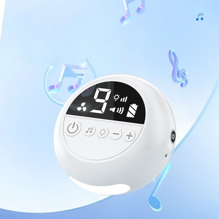Aspirator nazal electric, cu 9 trepte de absorbtie, 3 varfuri, muzica pentru distragerea copiilor, silentios, lumina de veghe, rezervor mare de stocare secretii, display LED, alb