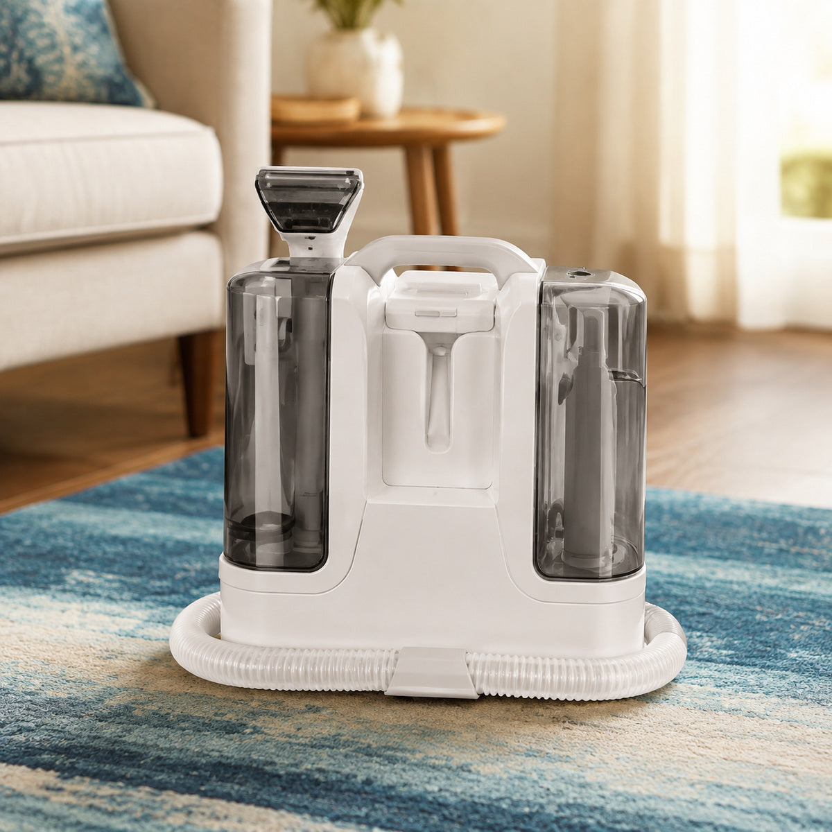 Aspirator Portabil pentru Pete, Covoare și Tapițerii, cu 6 Accesorii – imagine 2