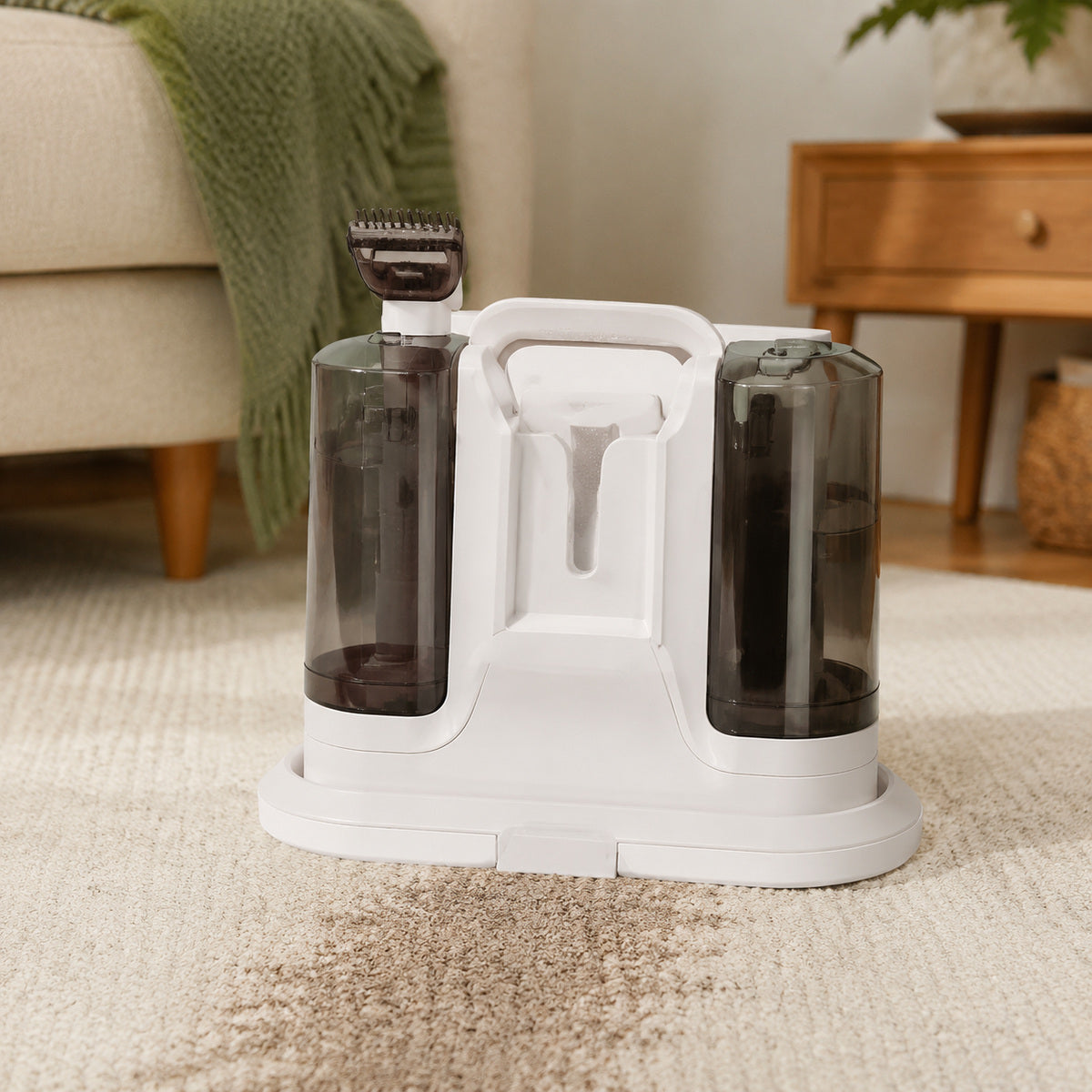 Aspirator Portabil pentru Pete, Covoare și Tapițerii, cu 6 Accesorii – imagine 2