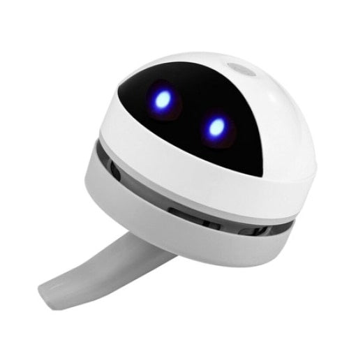 Aspirator robot pentru birou, cu functii multiple, cu recipient de praf detasabil si lavabil, reincarcabil, alb/negru