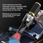 Aspirator /suflanta auto, cu 2 capete, incarcare USB, puternic si rezistent, cu afisaj digital, buton On/OFF, negru