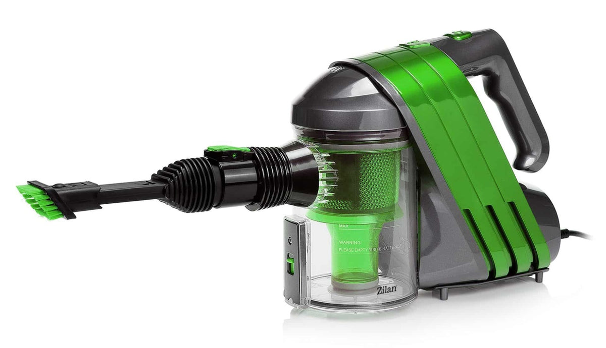 Aspirator vertical rosu, 600W, nivel zgomot 80 dB, cablu 4 m, capacitate 0.9 l