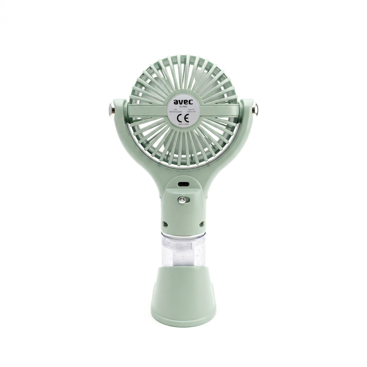 Ventilator portabil de mână, reîncărcabil prin USB, funcție de pulverizare a apei, oscilant, cu suport de masa