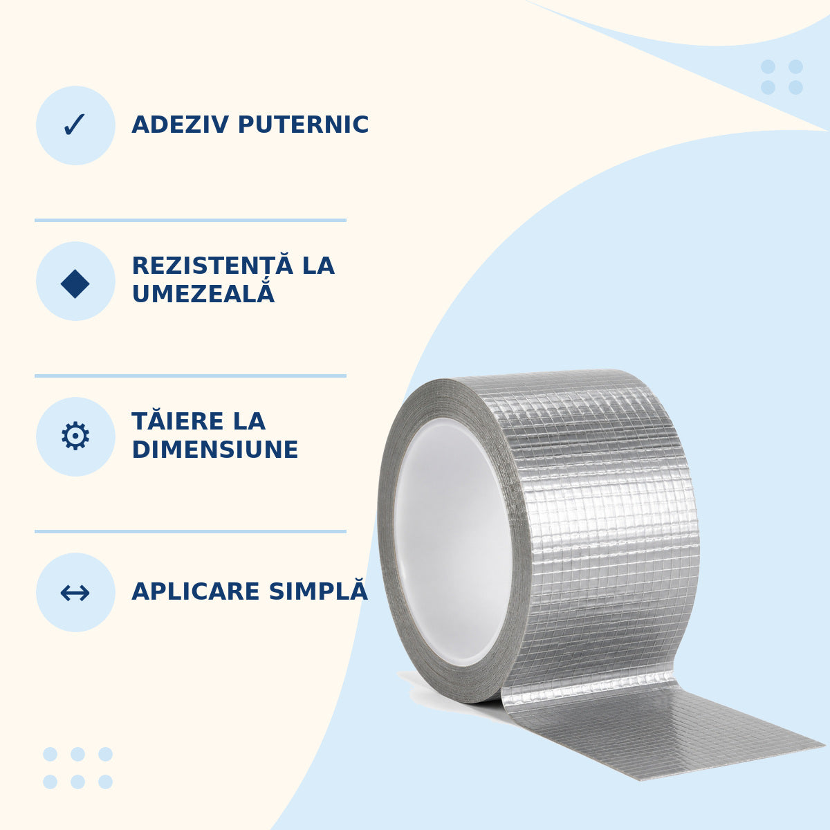 Bandă Adezivă Impermeabilă pentru Reparații și Etanșare, Gri – imagine 3