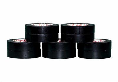 Banda de izolat PVC 16mm x 20m, set 10 role, culoare neagra