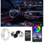 Banda LED auto FOXMAG24, lumini ambientale premium, 5 unitati, lungime fir 6M, cu telecomanda