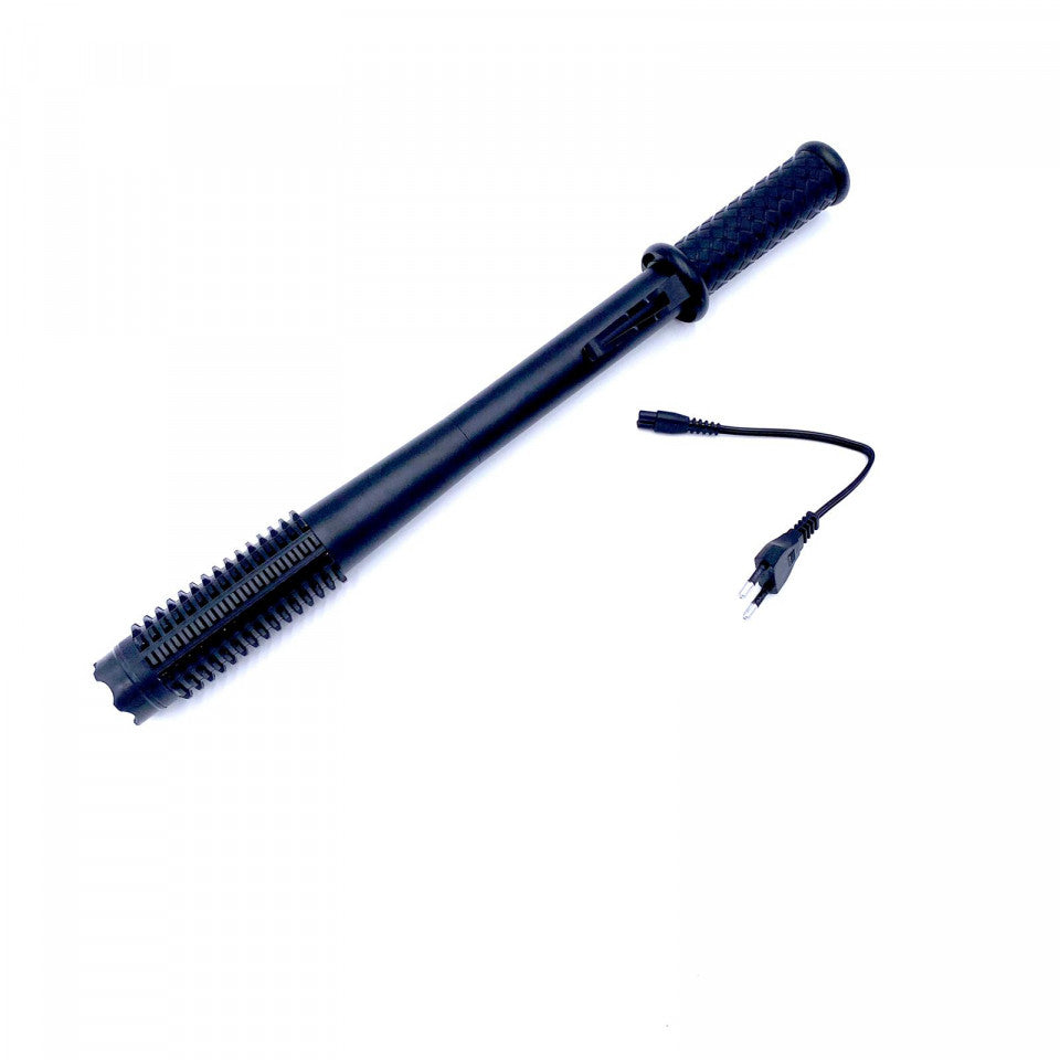 Baston cu electrosoc si lanterna Police , 42 cm, FOXMAG24®