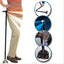 Baston telescopic de sprijin pliabil cu lanterna si pivoti stabilizatori, FOXMAG24®