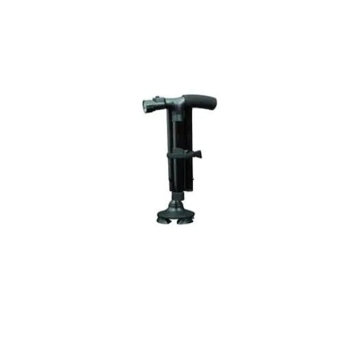Baston telescopic FOXMAG24 pentru sprijin cu lanterna, pliabil, baza 4 puncte, portabil, negru
