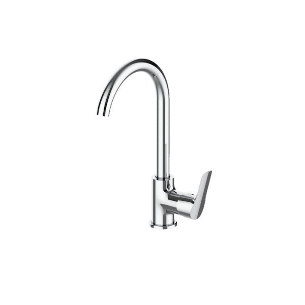 Baterie de chiuveta din inox, culoare argintiu