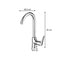 Baterie de chiuveta din inox, culoare argintiu