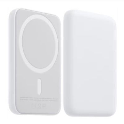 Baterie externa, BeSmart, 5000mAh 15W, compatibil cu iPhone, alb