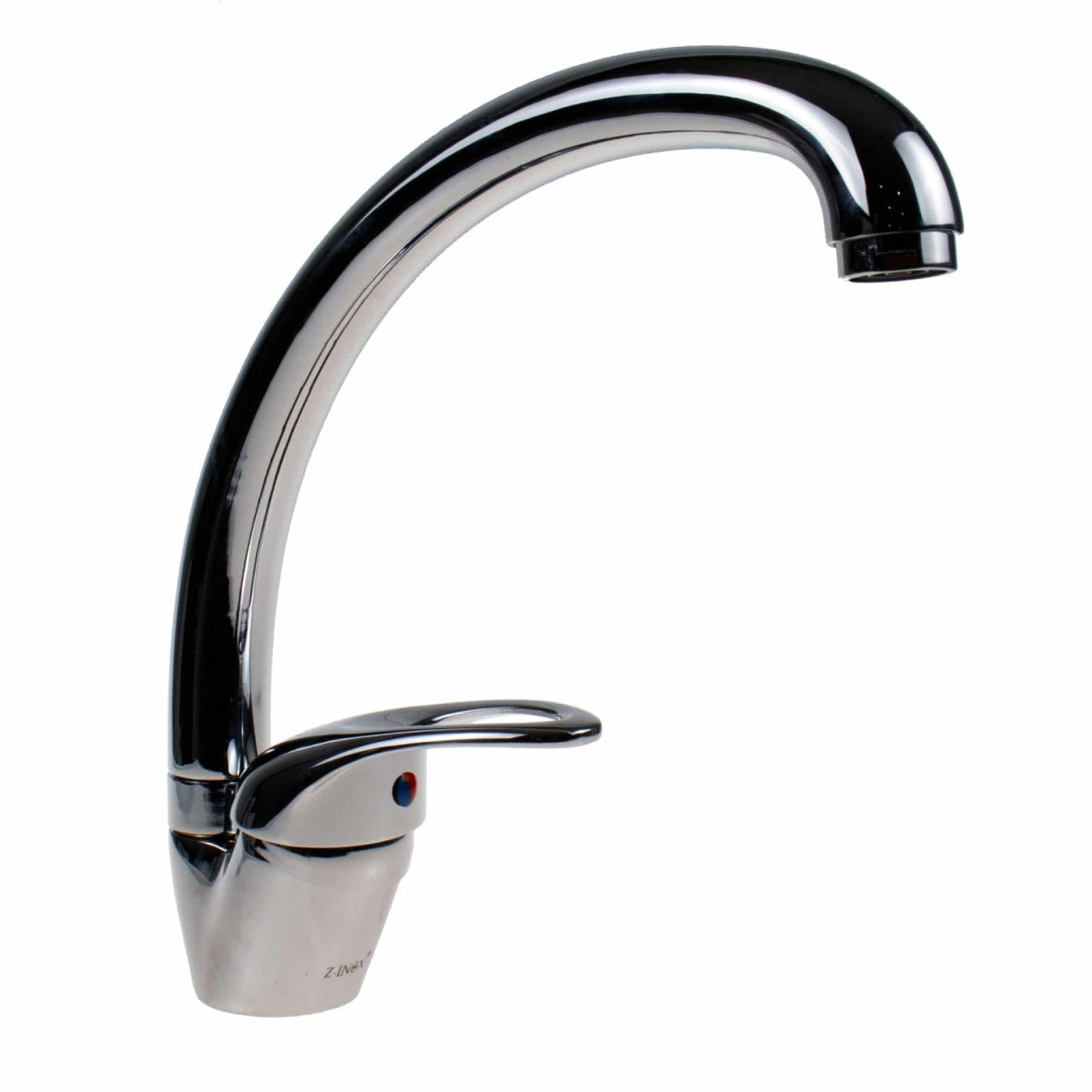 Baterie inox bucatarie cu pipa lunga mobila lebada si cartus ceramic 40mm