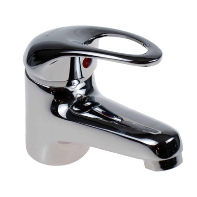 Baterie lavoar baie inox monocomanda cu ventil si cartus ceramic 40 mm