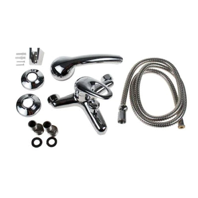 Baterie perete pentru cada, FOXMAG24, Inox, monocomanda