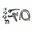 Baterie perete pentru cada inox, monocomanda, cu pachet dus inclus