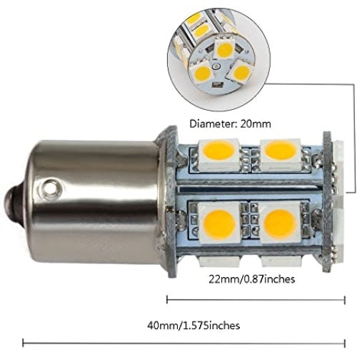 Bec LED 1156/1141, putere mare, marsarier, lumini de semnalizare parcare, lampa de frana, 13-5050SMD, DC12V, alb
