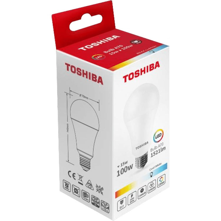 Bec LED A70 15W E27 1521LM Alb Rece 6500K Lumina Puternica