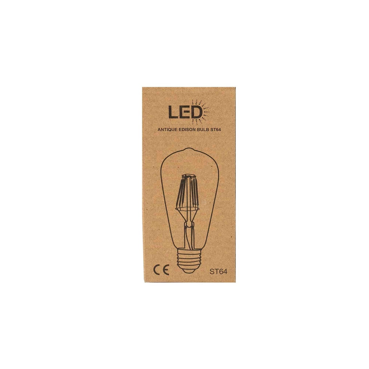 Bec LED E27 ST64, 4W, lumina calda, 220V, clasa A+
