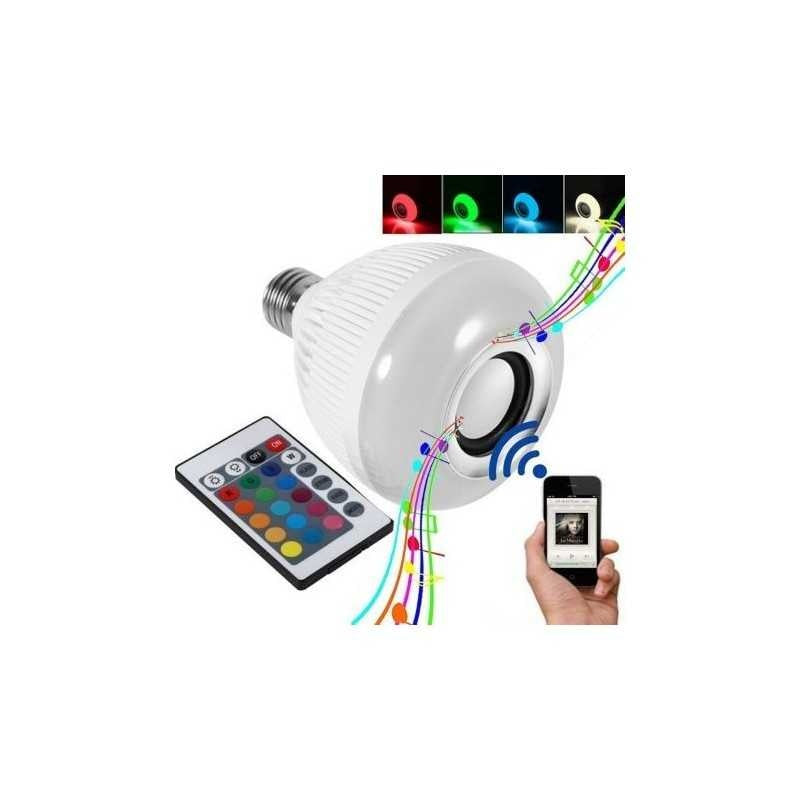 Bec Led Music cu boxa 3W, bluetooth si telecomanda, FOXMAG24