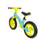 Bicicleta fara pedale pentru copii, roti de cauciuc 12 inch si scaun reglabil, +3 ani, bleu si galbe