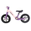 Bicicleta fara pedale pliabila pentru copii, roti cauciuc 12 inch, scaun reglabil roz-lila