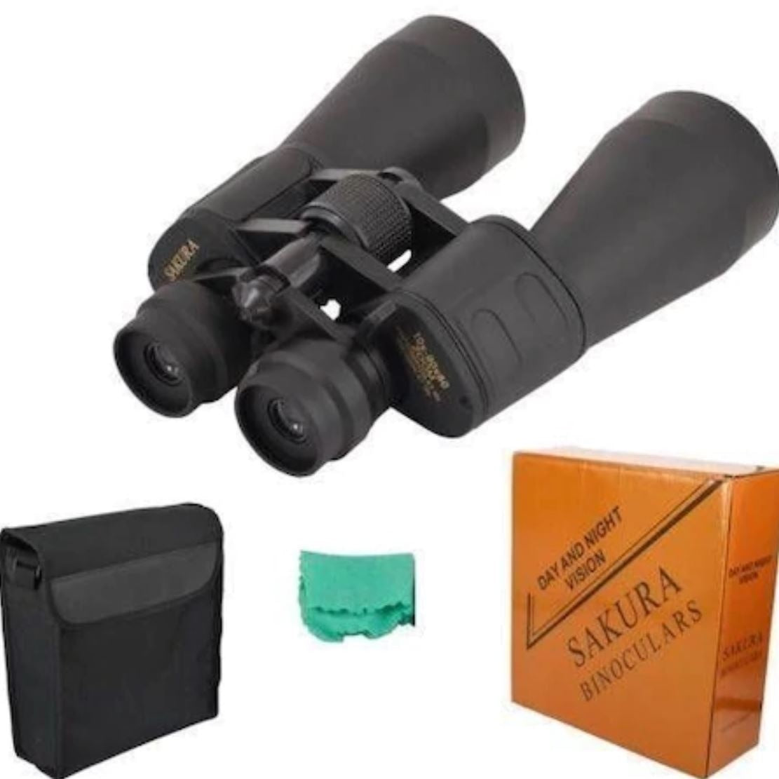 Binoclu Profesional FOXMAG24® 10-50x50, 78-1000m, Negru