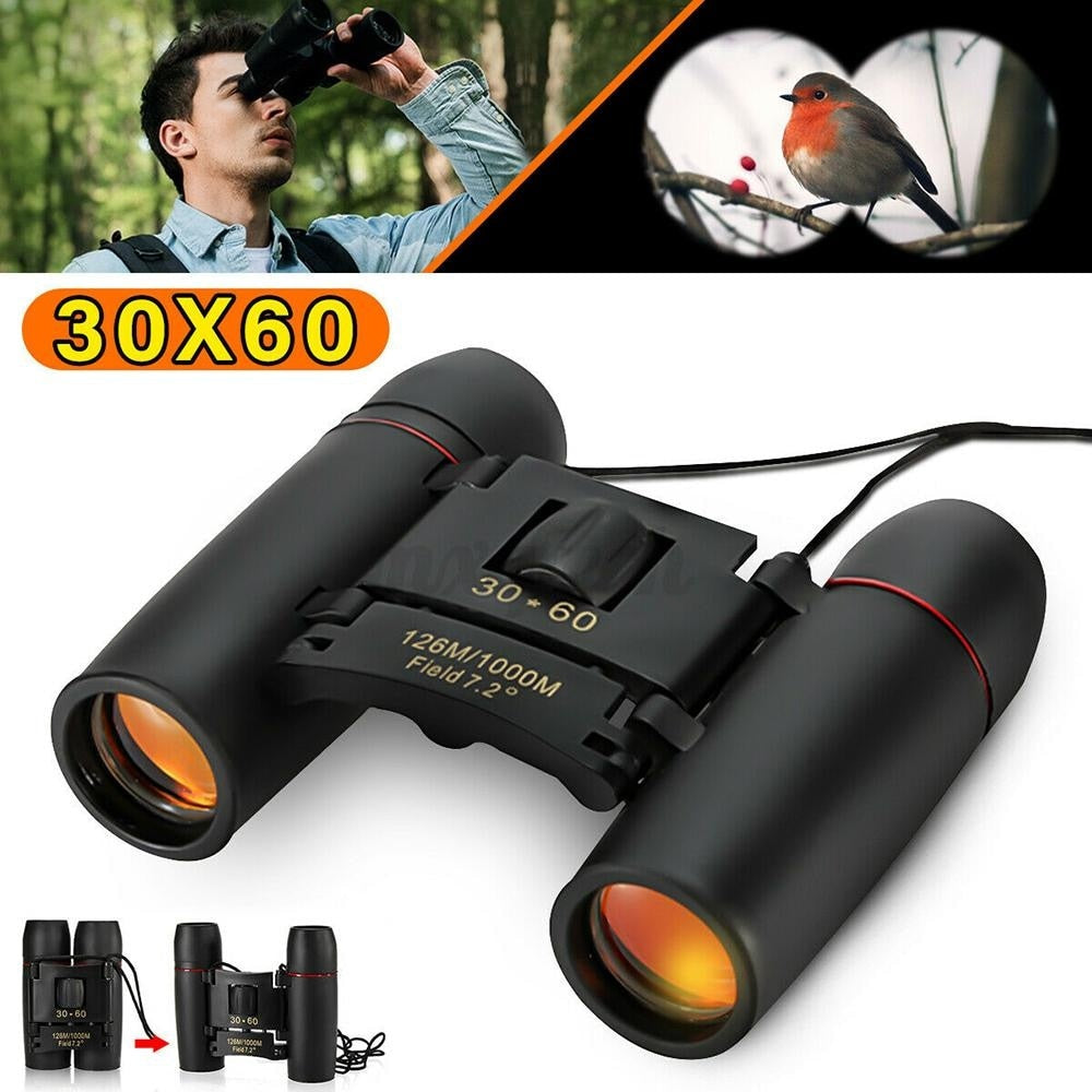 Binoclu profesional pentru copii/adulti FOXMAG24® 30X60, 120-1000m, Negru