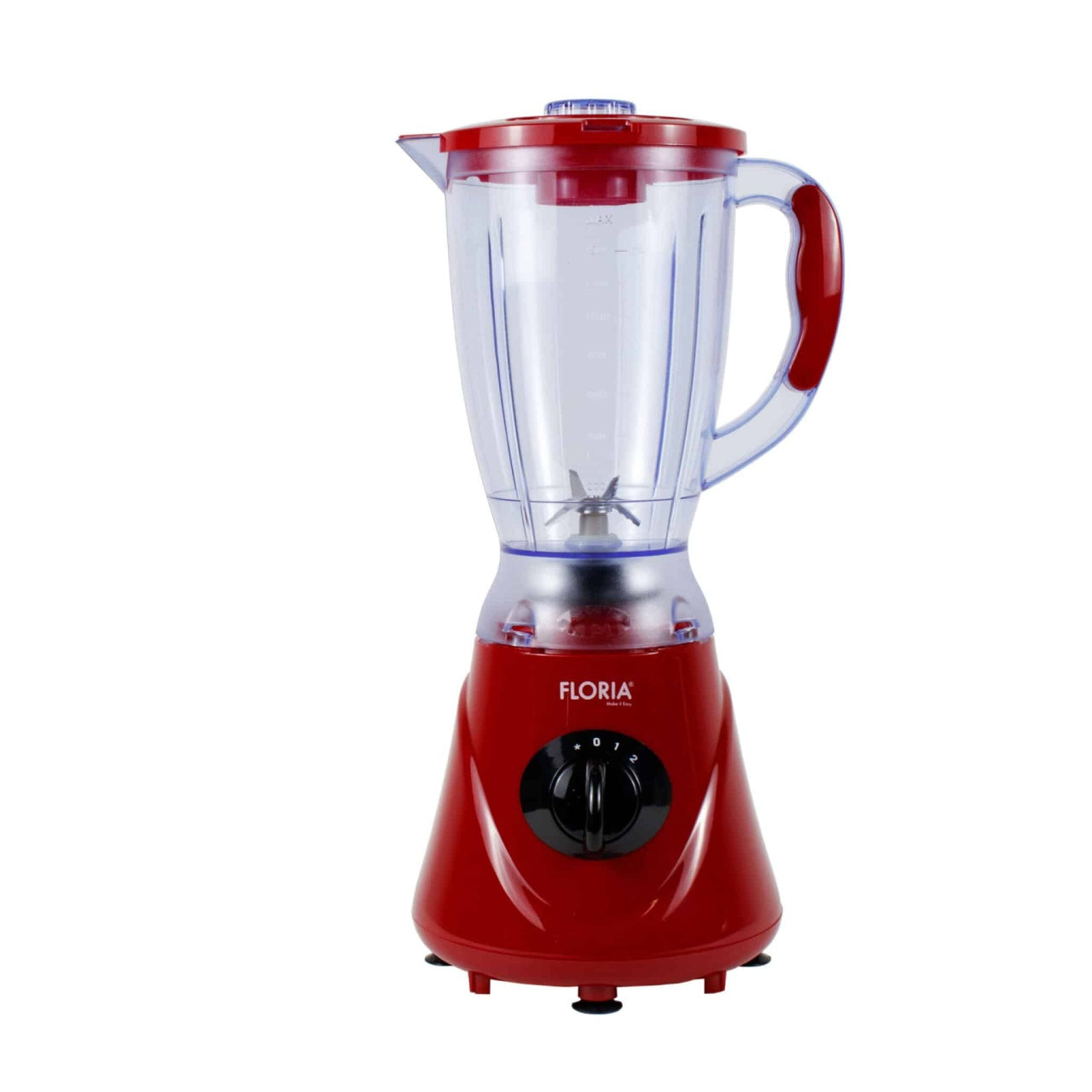 Blender 2 in 1 cu rasnita, 2 viteze + Pulse, 1.6L, 300W, Rosu