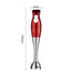 Blender de mana Profesional 4 in1, inclus Pahar, Tel, Tocator, FOXMAG24®, 200 w
