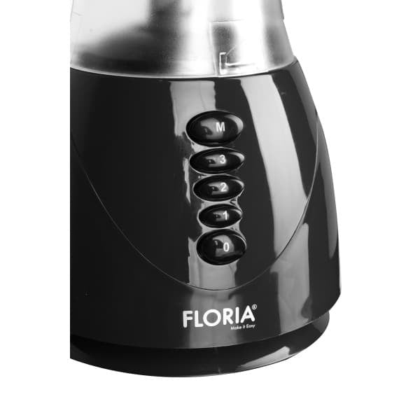 Blender de masa 300W, capacitate 1.5L, 3 viteze, functie puls, negru