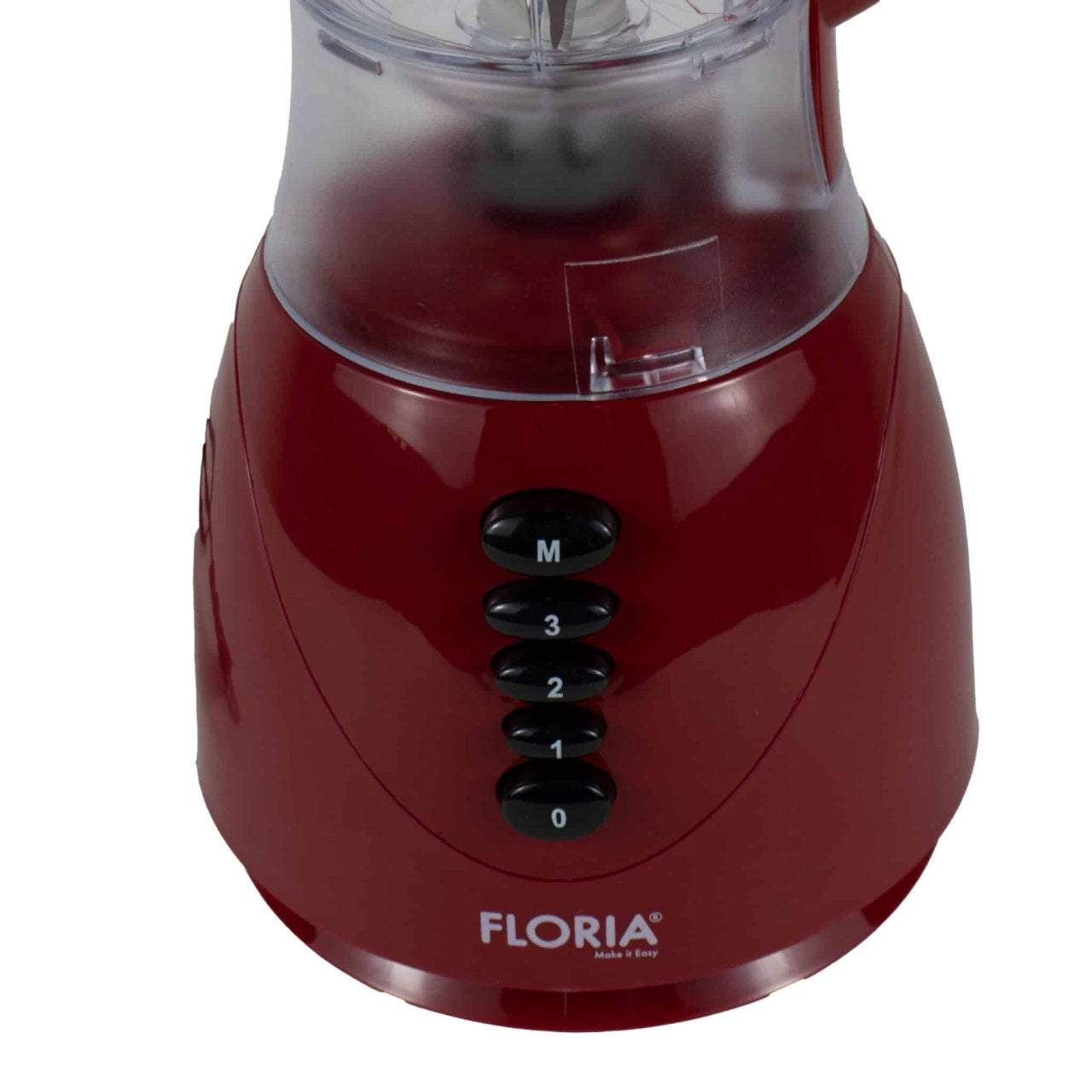 Blender de masa 300W cu bol 1500ml, spatula si polizor, 3 viteze, rosu