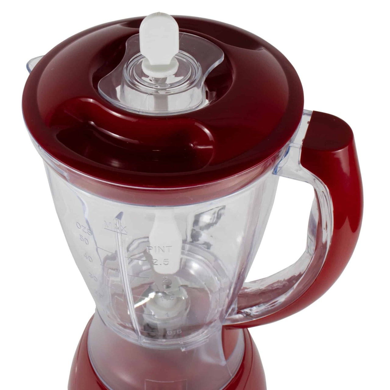 Blender de masa 300W cu bol 1500ml, spatula si polizor, 3 viteze, rosu