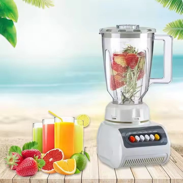Blender multifunctional, cu recipient rezistent la spargere, capacitate 1.5L, putere 500W, design ergonomic, lama din otel inoxidabil, sistem de siguranta, bej
