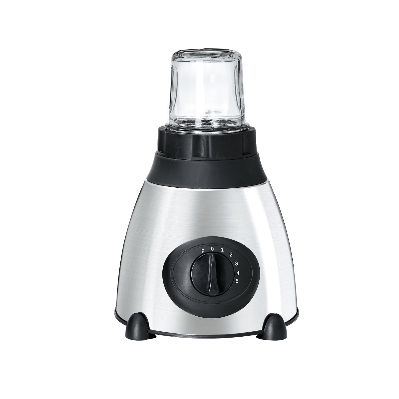 Blender multifunctional, putere 1200W, cu functia de rasnit cafea, 2 recipiente, capacitate 1.5L, 500 ml, 3kg, din metal si plastic, negru