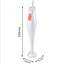 Blender vertical, de mana, putere 300W, multifunctional, din ABS si metal, dimensiuni 35 x 6.5 cm, alb