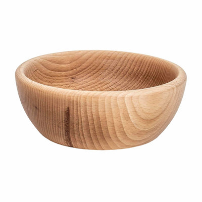 Bol rotund din lemn, diametru 16 cm, culoare maro