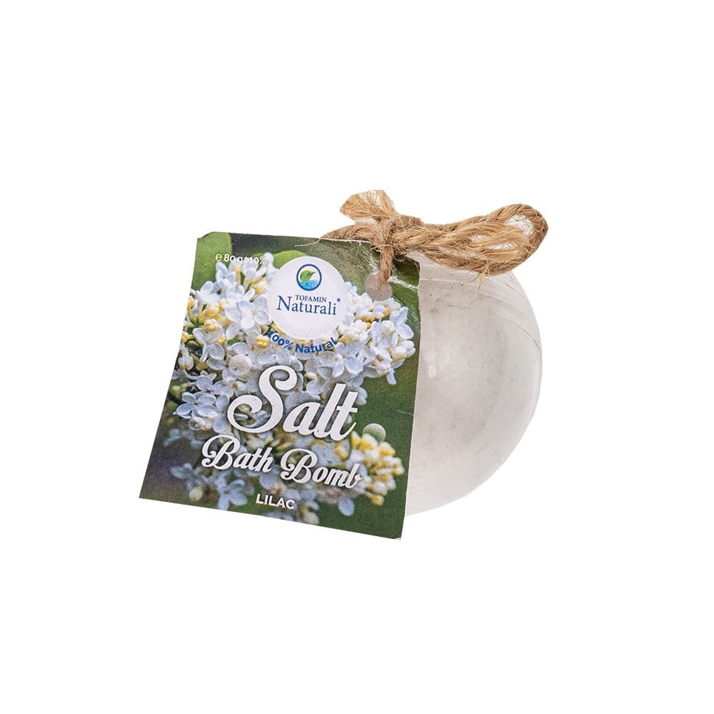 Bomba de baie cu aroma de liliac pentru o experienta relaxanta