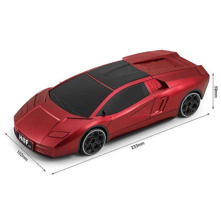 Boxa Bluetooth HF-F121, subwoofer stereo HiFi portabil wireless cu difuzor, auto sport