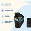 Boxă Portabilă Bluetooth RGB cu Control prin Aplicație, Negru-Verde – imagine 3