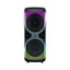 Boxa portabila cu lumini RGB, apel video, functie de telefon, lumina intermitenta LED, karaoke, acumulator, negru