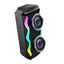 Boxa portabila cu lumini RGB, putere 16W, MP3, USB, bluetooth, TF, acumulator, FM, karaoke, negru