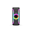 Boxa portabila cu lumini RGB, putere 20W, MP3, USB, bluetooth, TF, slot microfon, karaoke, acumulator, din plastic rezistent, negru