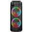 Boxa portabila cu lumini RGB, putere 20W, MP3, USB, bluetooth, TF, acumulator, FM, karaoke, negru